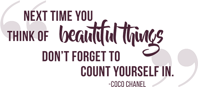 Beauty Quote Coco Chanel Beautiful Things - Calligraphy (980x652), Png Download