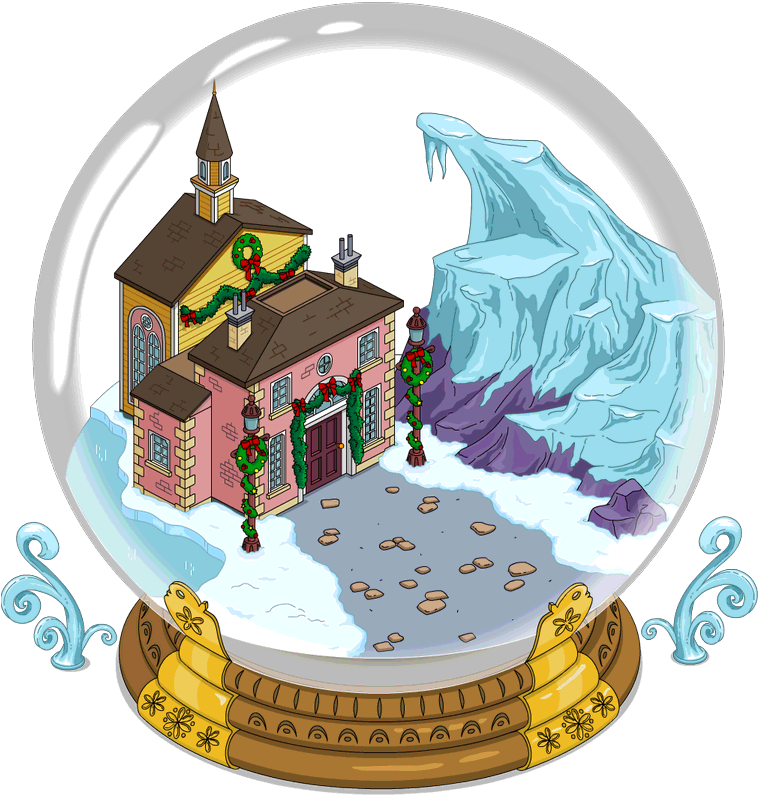Tapped Out Giant Snow Globe - Tsto Giant Snow Globe (760x798), Png Download