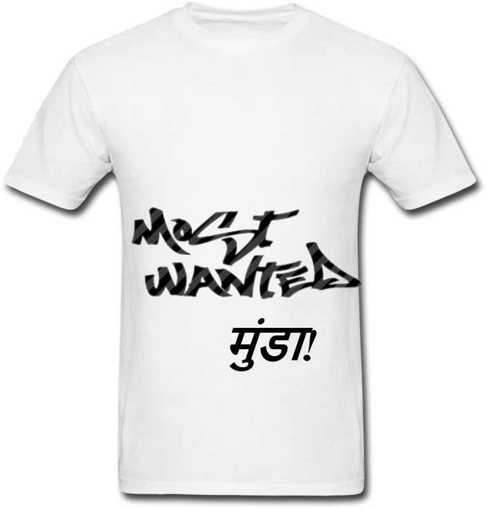 Most Wanted Munda Unisex T-shirt - Anime Tiddy Shirt (800x800), Png Download