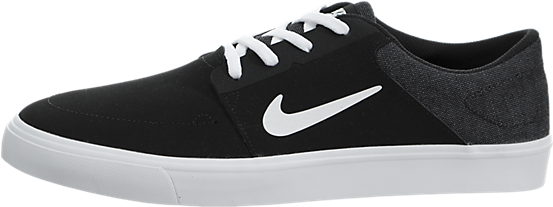 For Sale Online Men's Nike Sb Portmore Nb Black / White - Sneakers (650x650), Png Download