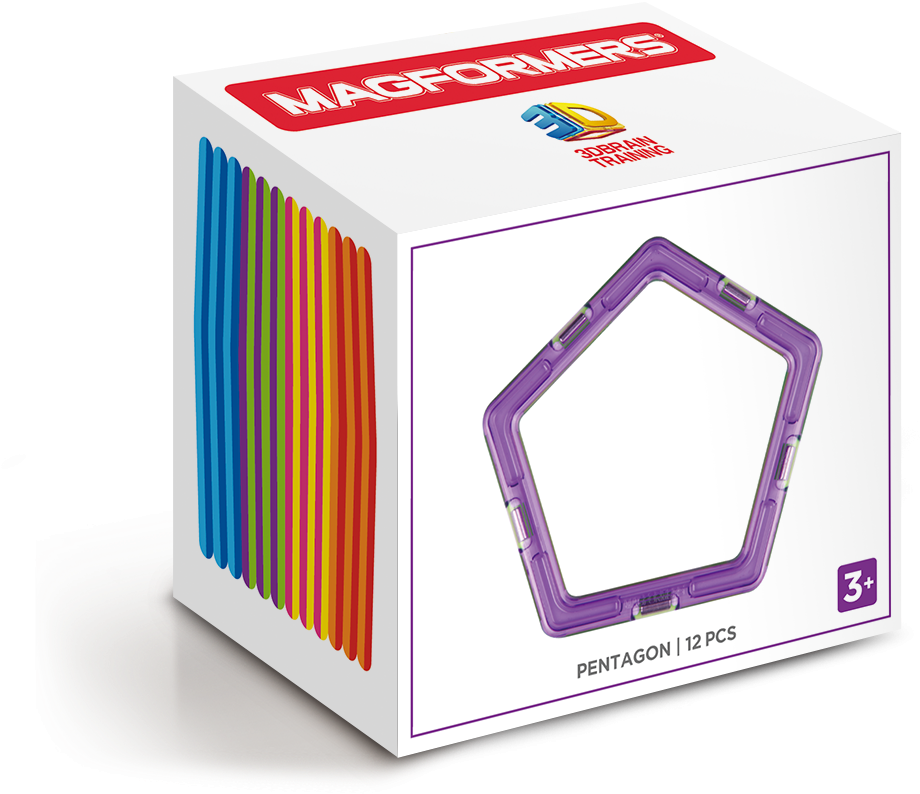 Pentagon 12pc Set - Magformers Pětiúhelníky 12 Ks (1025x936), Png Download