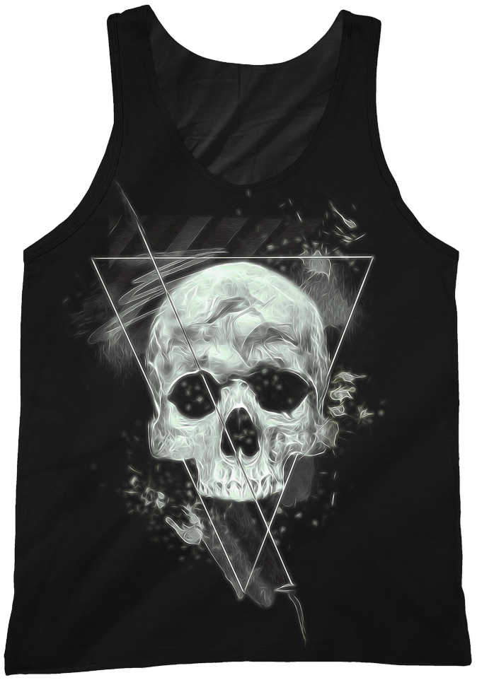 Smoke Skull Cut/sew Tank - Skull Illuminati (1024x1024), Png Download