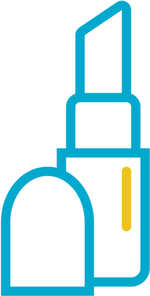 Communication For Beauty & Health Sector - Lipstick And Mirror Icon (600x600), Png Download