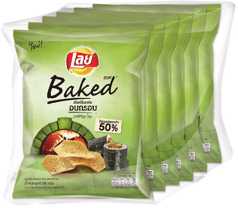 โปรโมชั่น Lay's Potato Chips Baked Nori Seaweed Flavour - Lays (1000x1000), Png Download