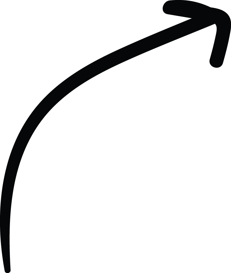 Right Up Arrow Curve Line Doodle (765x903), Png Download