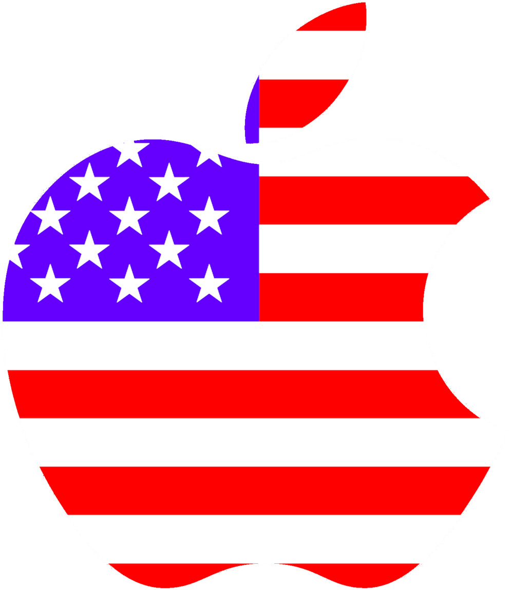 Apple Usa Logo Brands For Free Hd 3d - Usa Flag Png Circle (1024x1170), Png Download