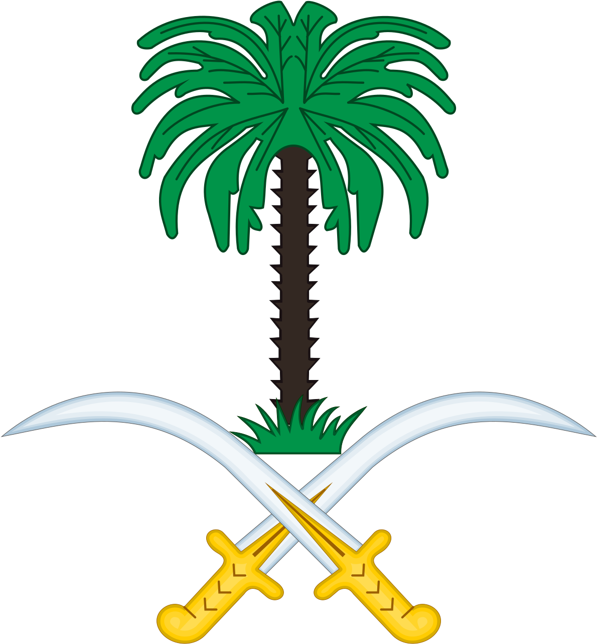 1200 X 1287 4 - Saudi Arabia Coat Of Arms (1200x1287), Png Download