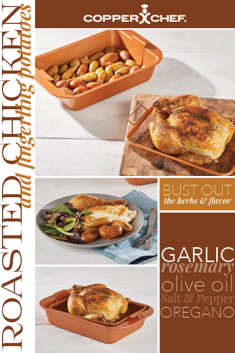 Delicious Roasted Chicken And Fingerling Potatoes Cooked - Fast Food (476x714), Png Download