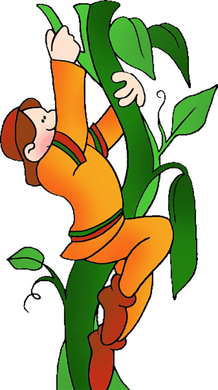 Soil Clipart Loam - Jack Climbing The Beanstalk (449x802), Png Download