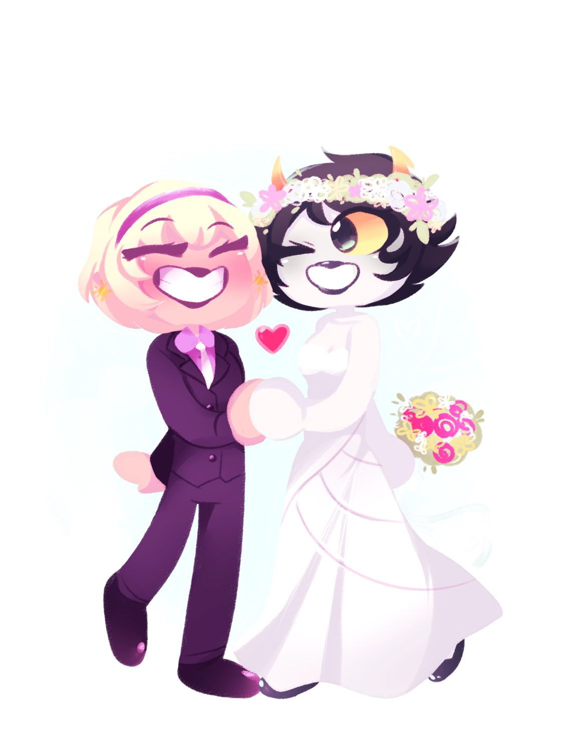 Happy Rosemary Wedding Anniversary Png Rainbow Flower - Cartoon (1280x1655), Png Download