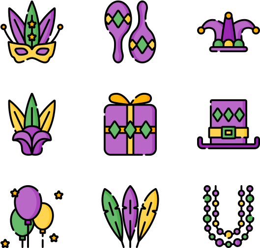 Mardi Gras (600x564), Png Download
