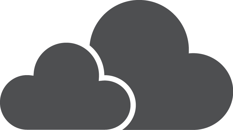 Cloud Icon - Heart (745x417), Png Download