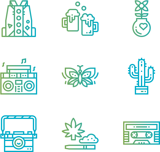 Hippie And Peace - Symmetry (600x564), Png Download