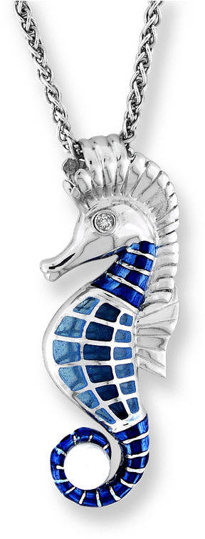 Stock - Silver Seahorse Necklaces (800x800), Png Download