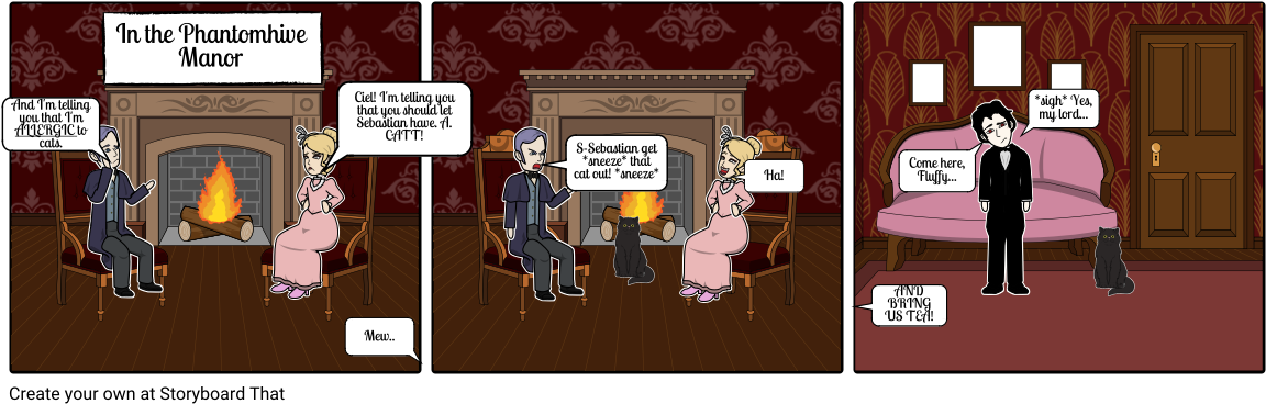 The Cat - Cartoon (1164x385), Png Download
