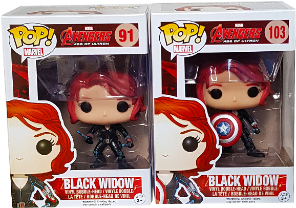 Avengers Age Of Ultron - Black Widow Avengers 1 Funko Pop (600x600), Png Download