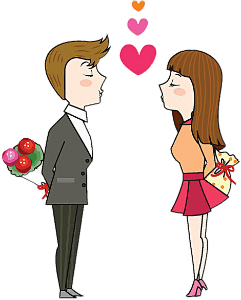 Valentine Day Love Couple Transparent Png Imges - Love (600x600), Png Download