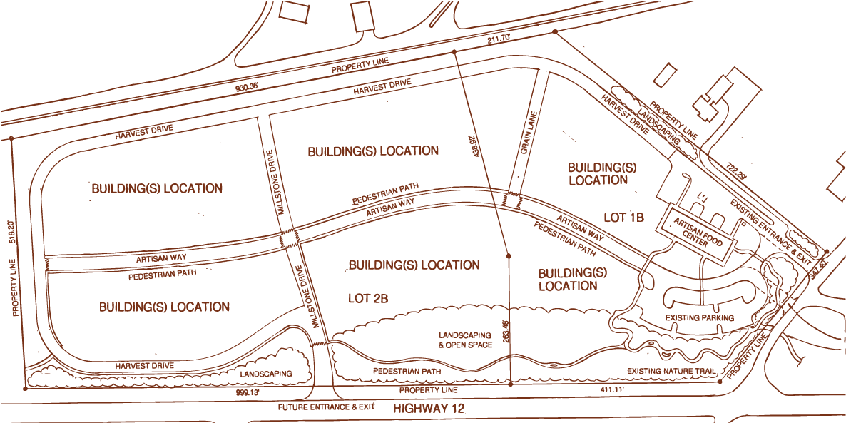 Blue Mountain Station Is A Long Term Business Development - Map (1200x600), Png Download