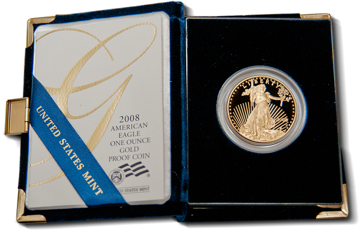 Buy 1 Oz Gold Eagle Proof Coin , Image - Coin (723x463), Png Download
