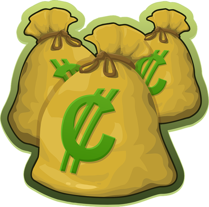 Money Bags Png (727x720), Png Download