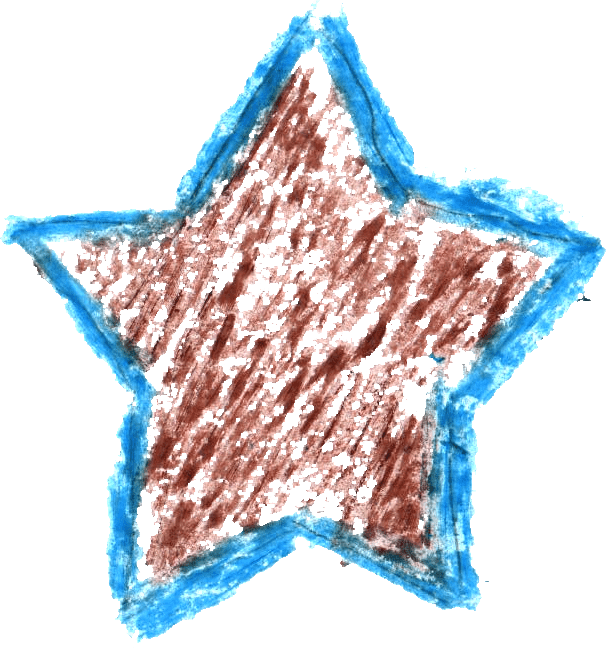 Crayon Star Drawing - Crayon Drawing Png (606x648), Png Download