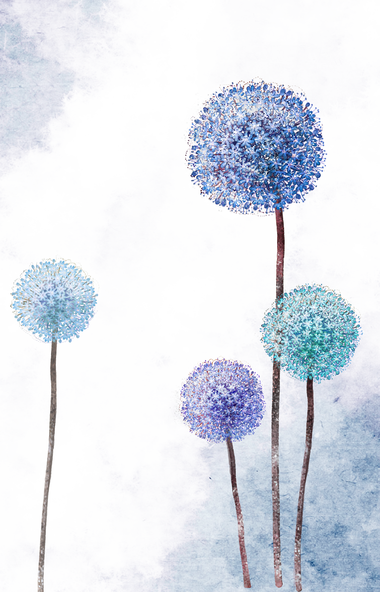 Tattoo Flower Dandelion Purple Sticker Watercolor Paper - Flower Purple Painting Png (765x1191), Png Download