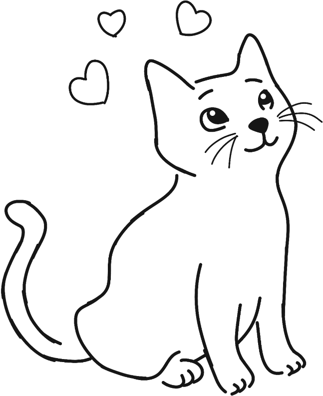 Cat Sticker - Domestic Short-haired Cat (1024x908), Png Download