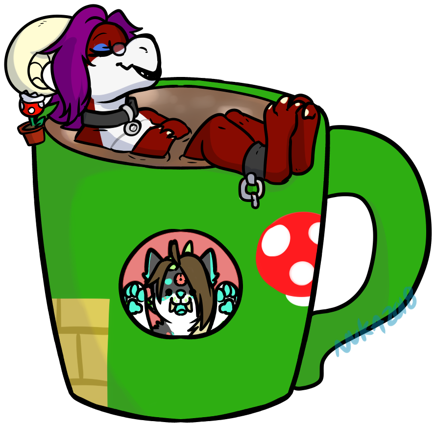 Koopa Flavored Hot Chocolate - Cartoon (1000x1000), Png Download