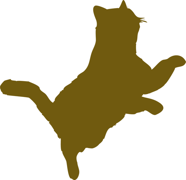 We Want To Thank Angela For Her Generous Donations - Cat Silhouette (600x581), Png Download