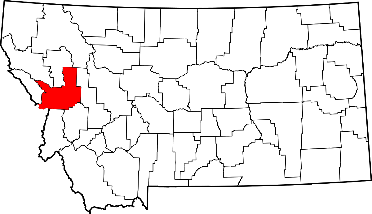 National Register Of Historic Places Listings In Missoula - Missoula Montana Outline Map (1200x692), Png Download