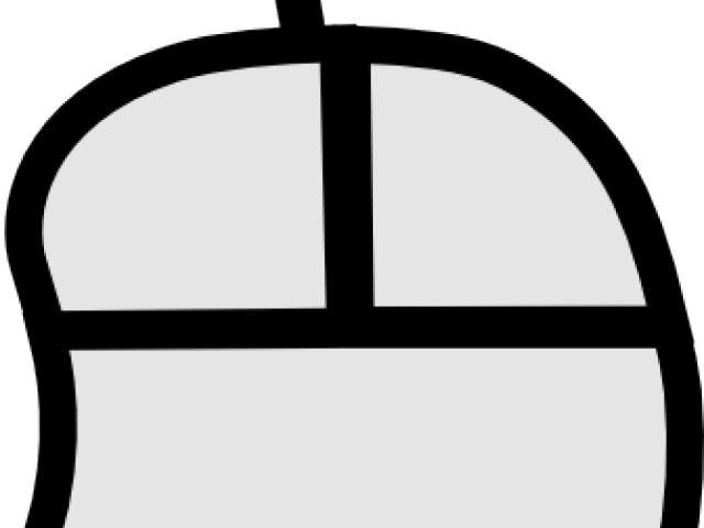 Computer Mouse Clipart Simple - Computer Clipart (640x480), Png Download