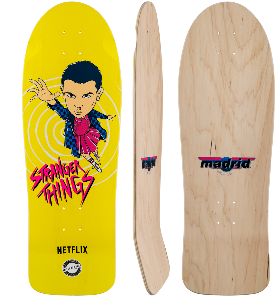 Madrid Stranger Things 2 Eleven Skateboard Deck W/ - Netflix (1000x1000), Png Download