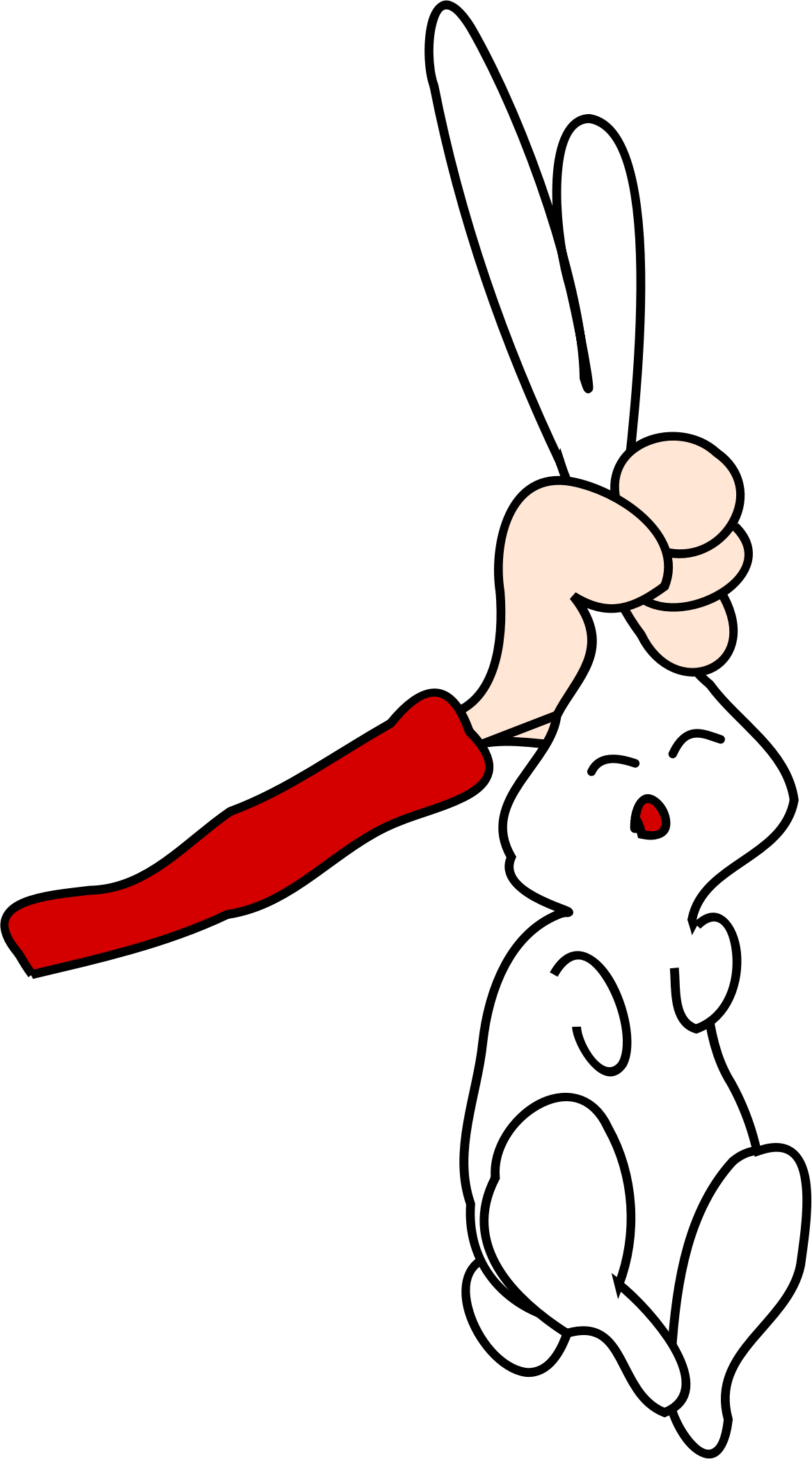 This Free Icons Png Design Of Hanging Rabbit 2 (1167x2096), Png Download