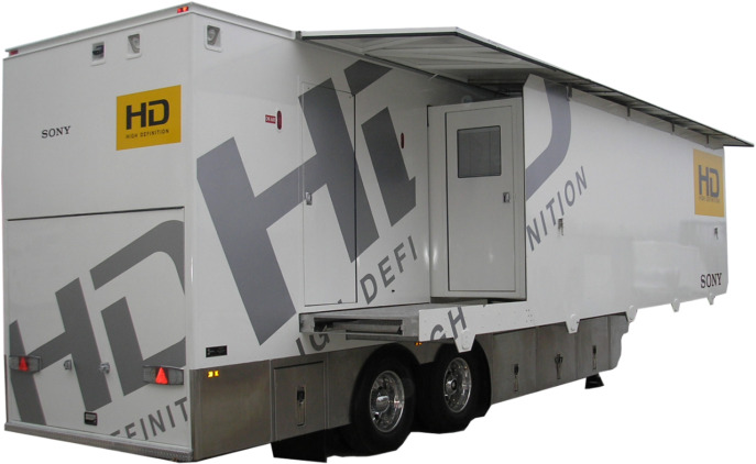 Mobile Production Trailer - Broadcasting Trailer For Sale (1030x579), Png Download