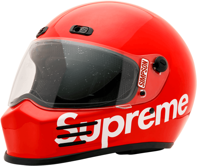 Supreme Simpson Street Bandit Helmet - Motorcycle Helmet (1000x600), Png Download