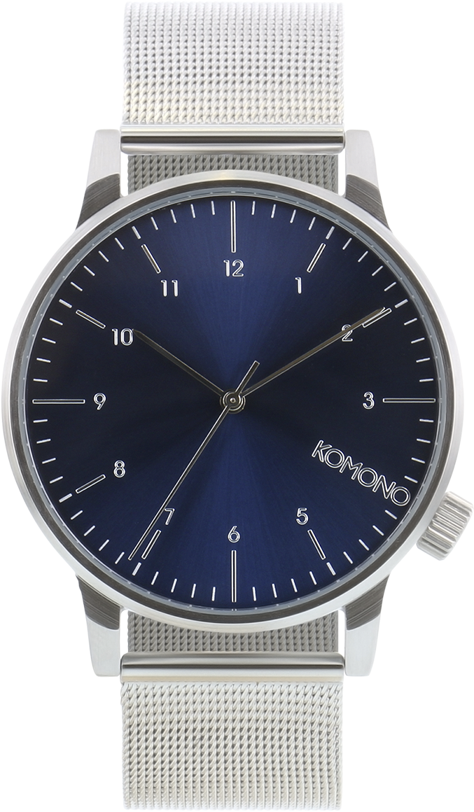 Komono Winston Royale Silver Blue (2048x1375), Png Download