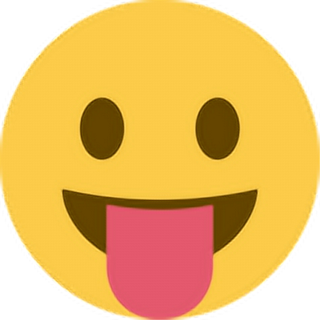 Smile Sticker - 😜 Emoji (1024x1024), Png Download