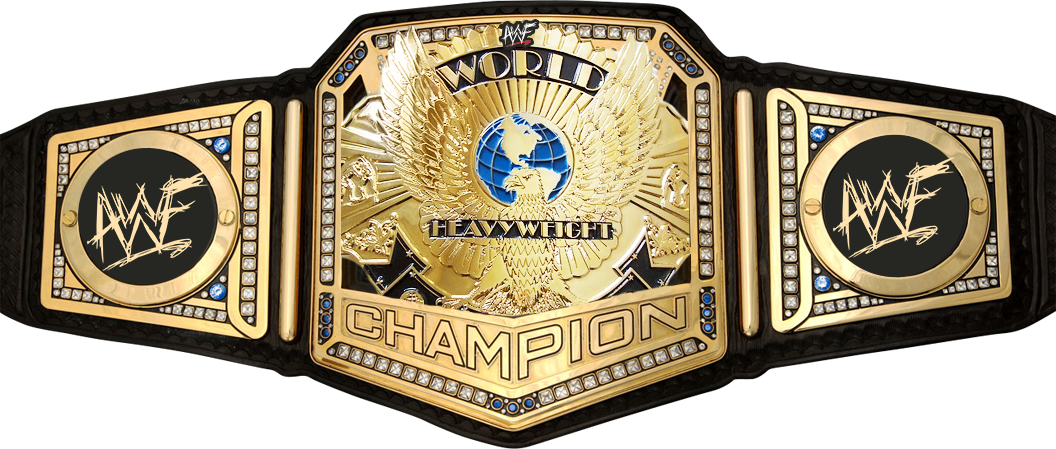 Belts Awf Heavyweight Championship01 - World Championship Wrestling Title (1056x449), Png Download