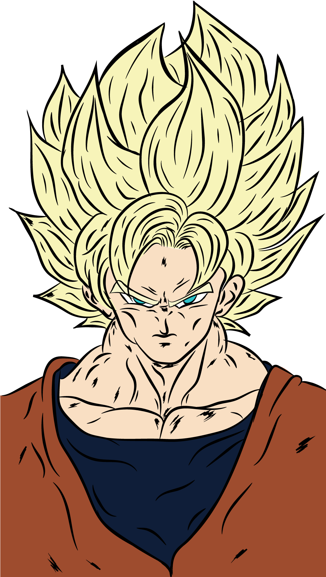 Son Goku - Illustration (1080x1920), Png Download