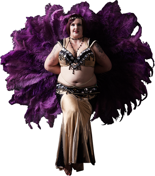 Vanessa Bellydancer Feather Fans - Belly Dance (527x601), Png Download