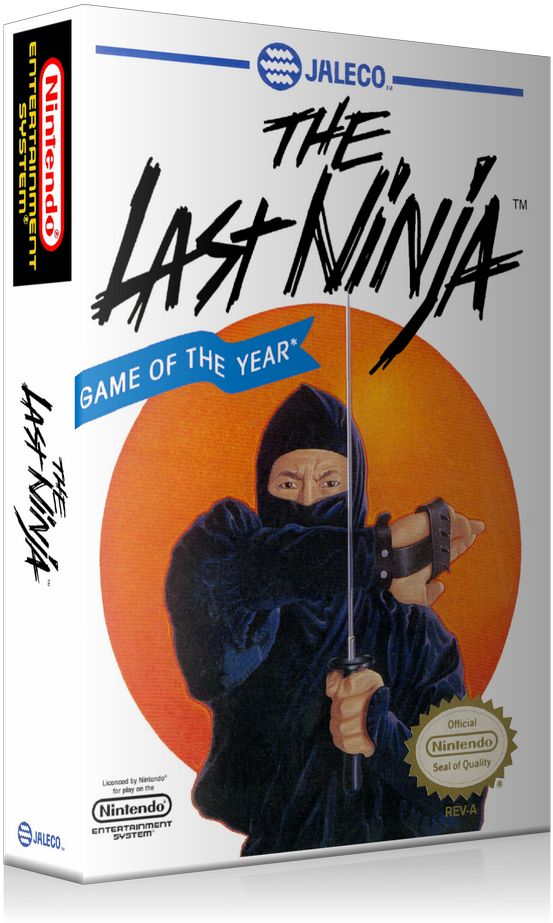 Nes Last Ninja Retail Game Cover To Fit A Ugc Style - Last Ninja Nes Boxart (800x960), Png Download