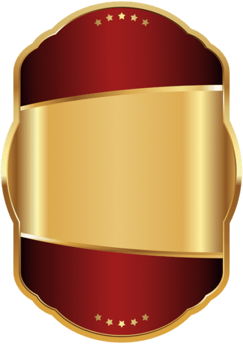 Free Png Download Label Template Red Gold Clipart Png - Black And Gold Template Png (480x678), Png Download