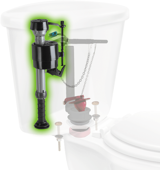 Toilet Fill Valves Refill The Toilet Tank And Bowl - Toilet Valves (640x580), Png Download