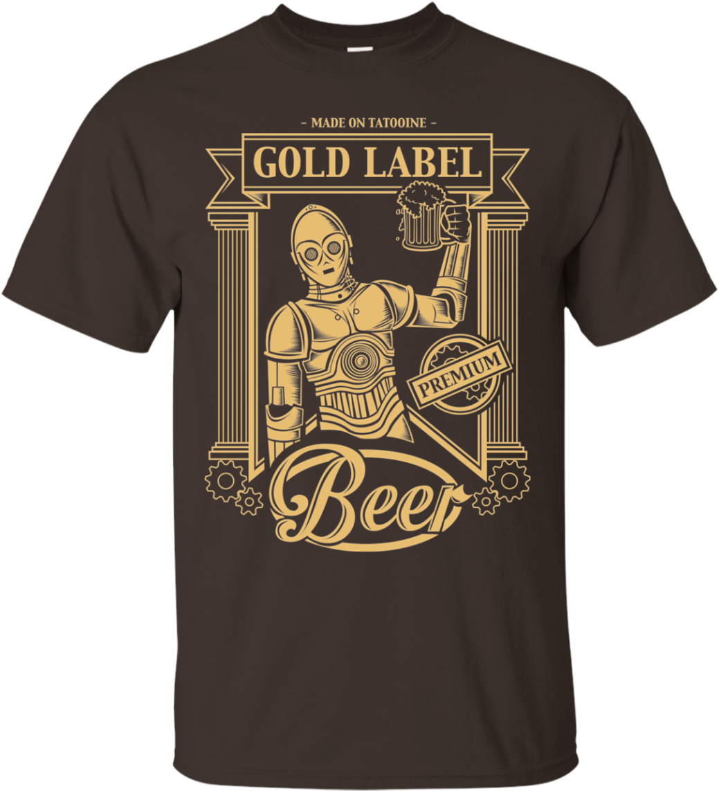 Gold Label Beer T-shirt - Fernando Sala Star Wars Jabba (1155x1155), Png Download