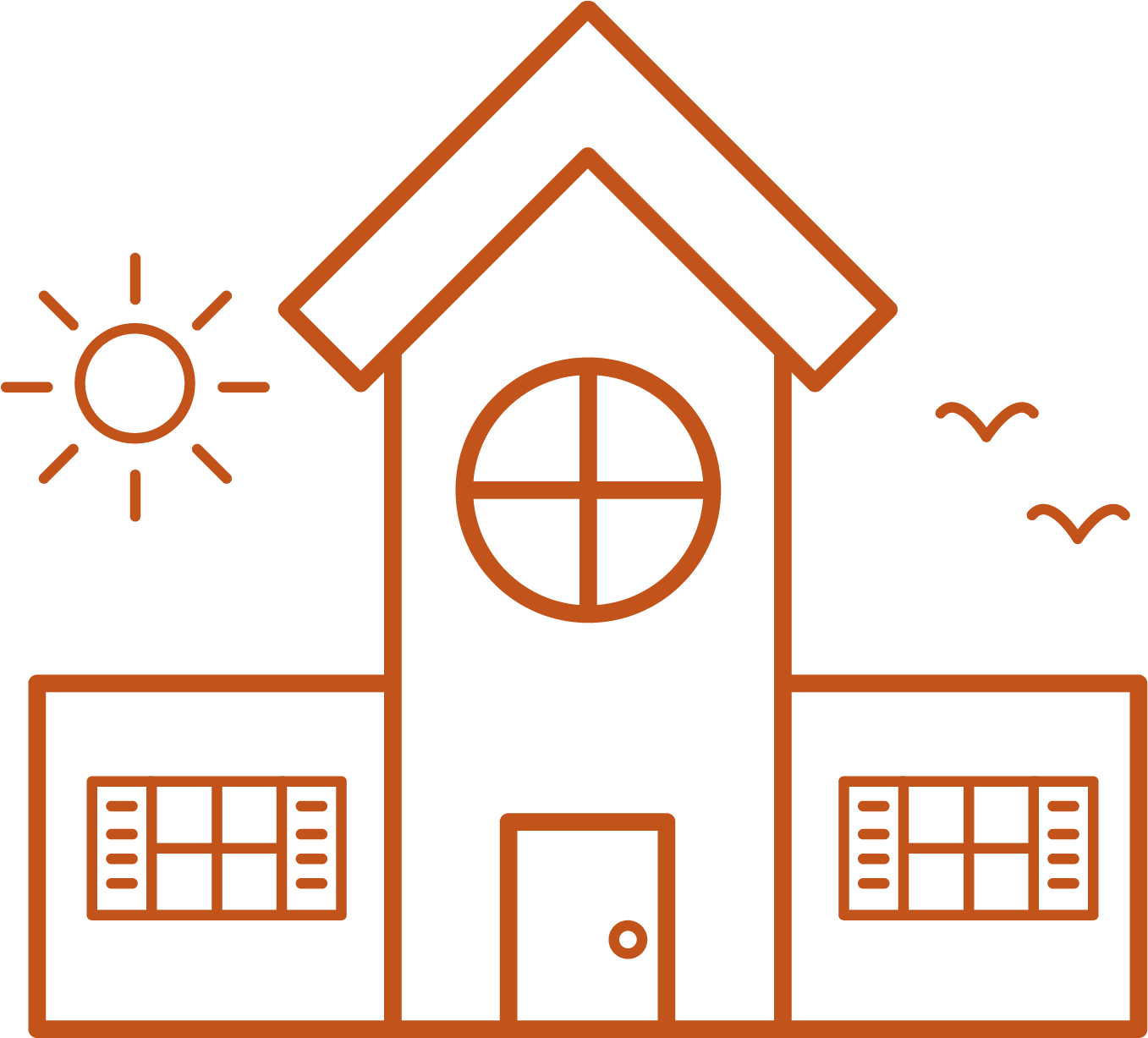 Comprehensive Early Childhood Centers - House (1664x1662), Png Download