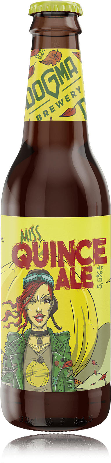 Miss Quince Miss Quince - Glass Bottle (404x1600), Png Download