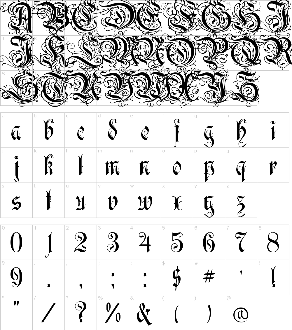 Rothenburg Decorative Font (1000x1150), Png Download