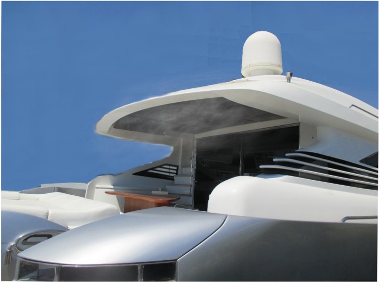 Flysilverbluefoglight - Luxury Yacht (1000x563), Png Download