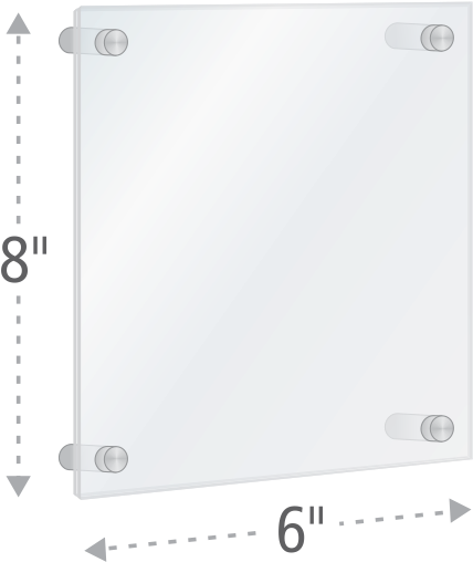 Zoom, Price, Buy - White Acrylic Sign With Standoffs (800x800), Png Download