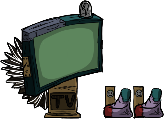 Full Tv - Television Set (794x581), Png Download